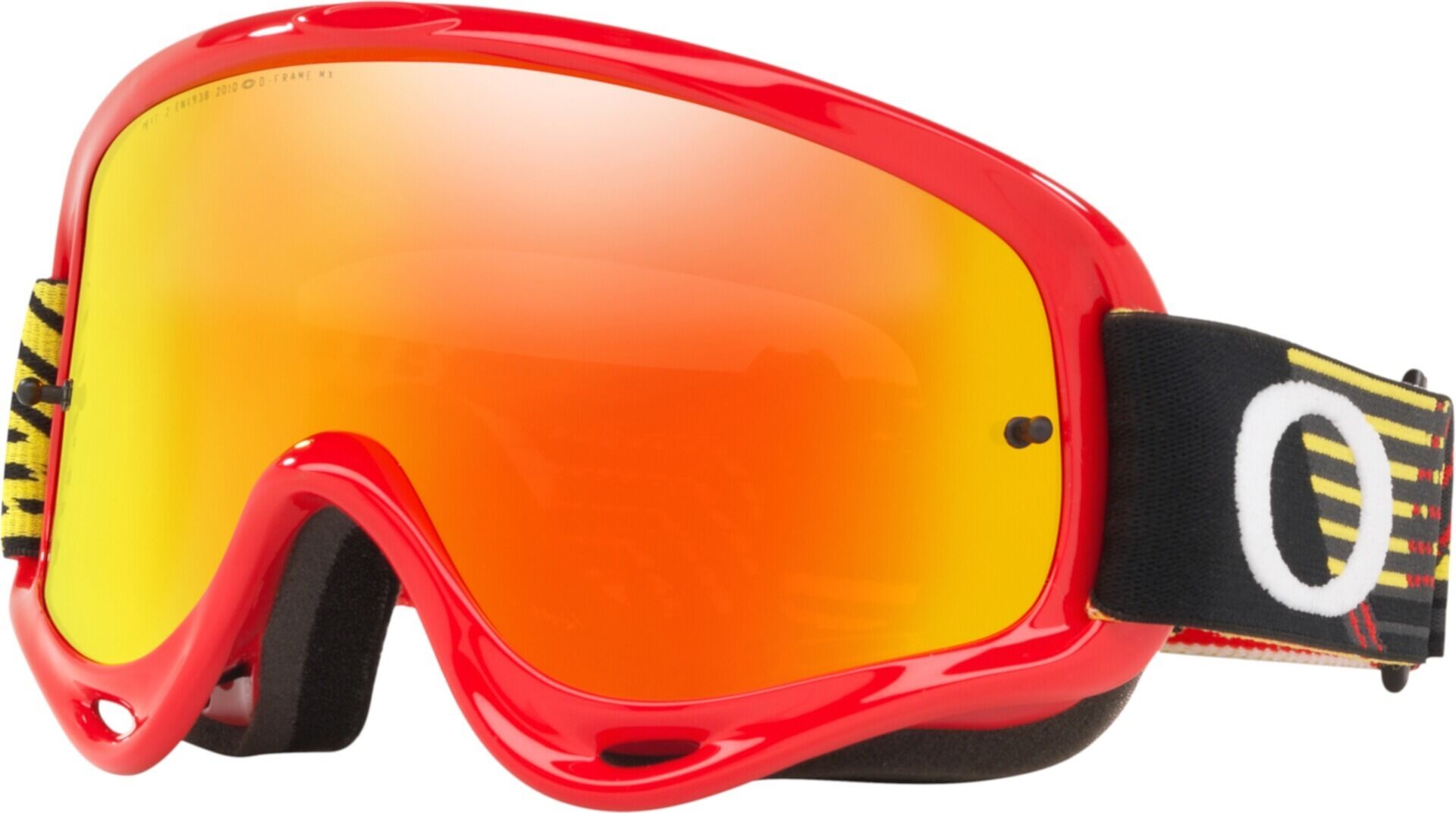 Oakley O-Frame Circuit Red Yellow Motocross Goggles  - Black