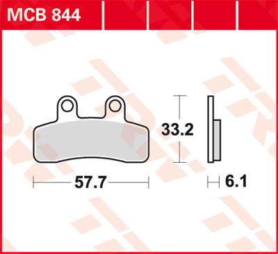 Trw Lucas Brake Lining Mcb844