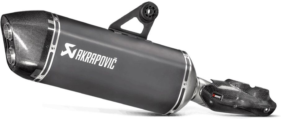 Akrapovic Slip-On Line Titanium Rear Silencer  - Black Grey