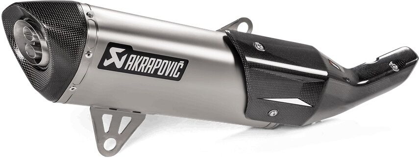 Akrapovic Slip-On Line Titanium Rear Silencer  - Silver