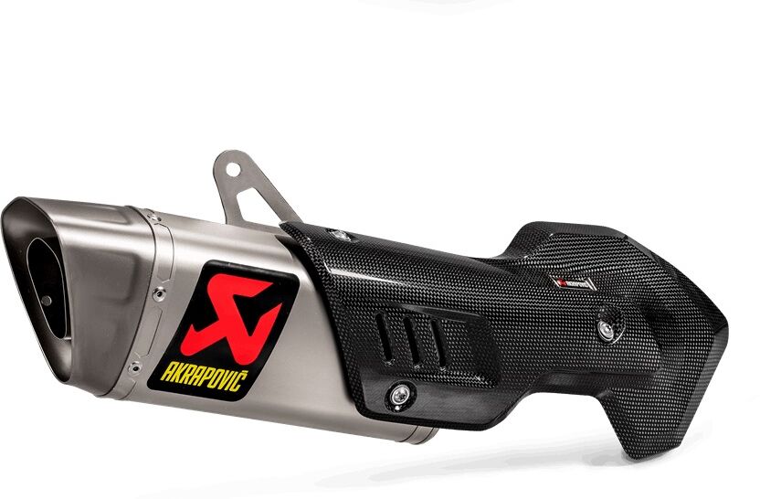 Akrapovic slip-On Line Titanium Rear Silencer  - Silver