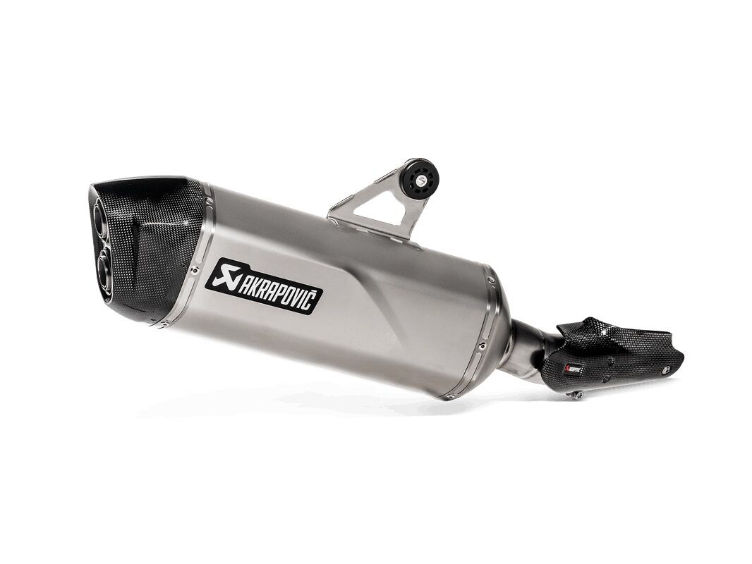 Akrapovic Slip-On Line Titanium Rear Silencer  - Silver