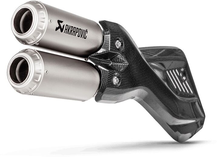 Akrapovic Slip-On Line Titanium Rear Silencer  - Silver