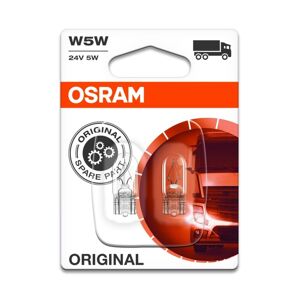 Osram Lampada Secondaria W5w Standard 24v/5w, 2 Pezzo