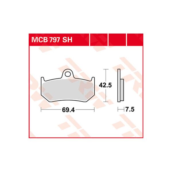 trw lucas sintered rivestimento mcb797sh