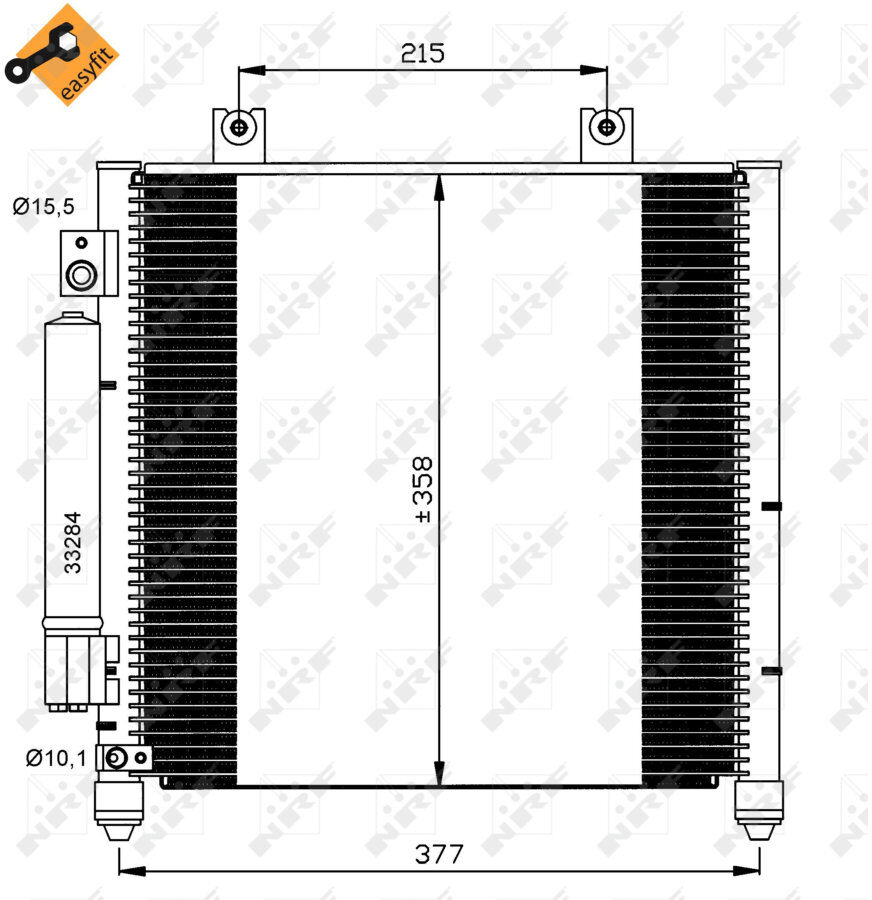 Condensatore Con Essiccatore Nrf 35637 Easy Fit