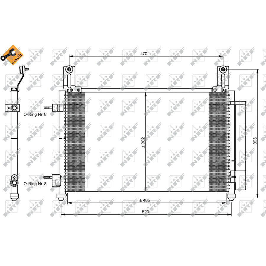 Condensatore Con Essiccatore Nrf 35796 Easy Fit