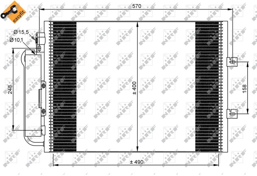 Condensatore Con Essiccatore Nrf 35879 Easy Fit