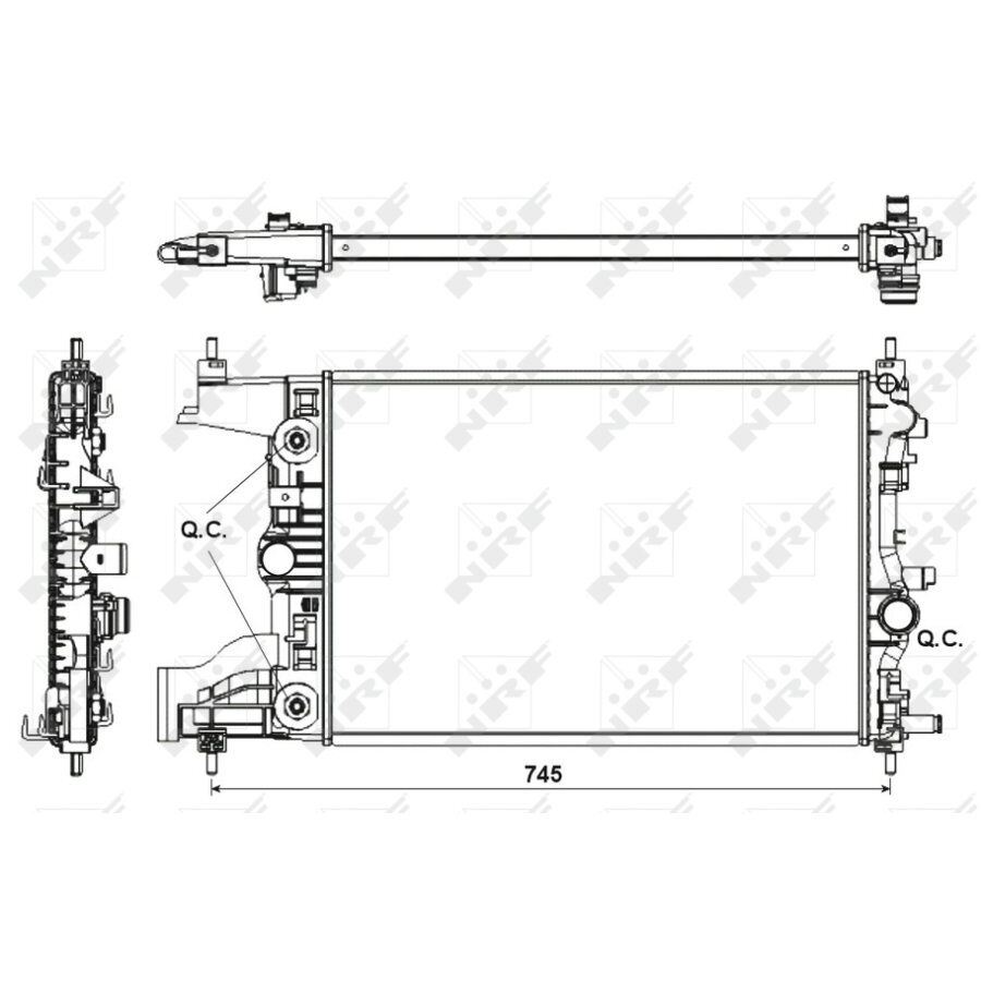 Radiatore Nrf 53153