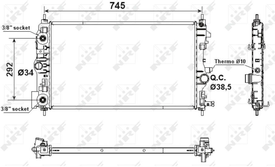 Radiatore Nrf 53159 Easy Fit