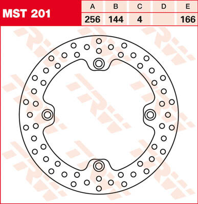 TRW Lucas Brake disc MST201, rigido