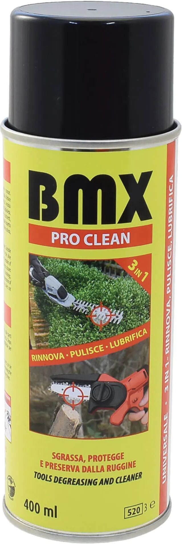 Bmx PULITORE SGRASSANTE  PRO CLEAN 400 ml SPECIFICO PER MINIUTENSILI GIARDINO