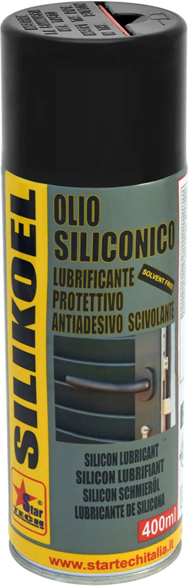 Tecnomat LUBRIFICANTE AL SILICONE SPRAY 400 ml STAR-TECH SILIKOEL A BASE DI OLIO SILICONICO