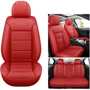 ZMLYQ autostoelhoes met 5 stoelen geschikt voor Mercedes Benz GLB Klasse GLB 200d X247/GLB 250 X247/GLB 200 X247 2019-2022waterdicht/leer, helder rood