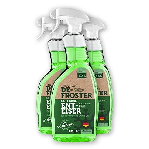 Greener Future ® Ontdooierspray voor autoruiten, NIEUW, biologische ruitenontdooierspray, 750 ml, effectief als conventionele ruitenontdooiersprays, de groene ontdooier, duurzame voorruitontdooier (3)