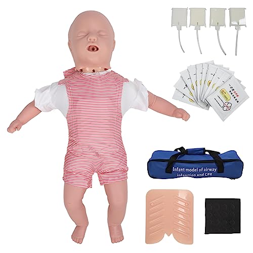Horoper Professionele Reanimatiepop voor Baby's voor Levensreddende Training Realistische Simulatie van een Babypop met Anatomische Nauwkeurigheid Perfect voor Reanimatieoefeningen en Reddingsprocedures B