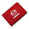 cenmoo Opbergtas voor autodocumenten, voor Mazda CX-5 II 2017-2021-auto's Rijbewijshouder Rijbewijsbescherming,Red