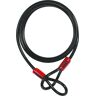 Abus Cobra Cabo de aço Preto 140 cm