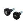 LSL FLAT CAP Bar End Weights, Ø 14 mm, aço Preto