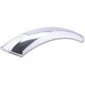 LSL Alu mudguard, curto, polido, frente Prateado