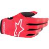 Alpinestars Radar Luvas de motorcross Preto Branco Vermelho S