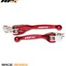 RFX Conjunto de alavancas flexíveis forjadas de corrida (Vermelho) - Honda CRF250/450