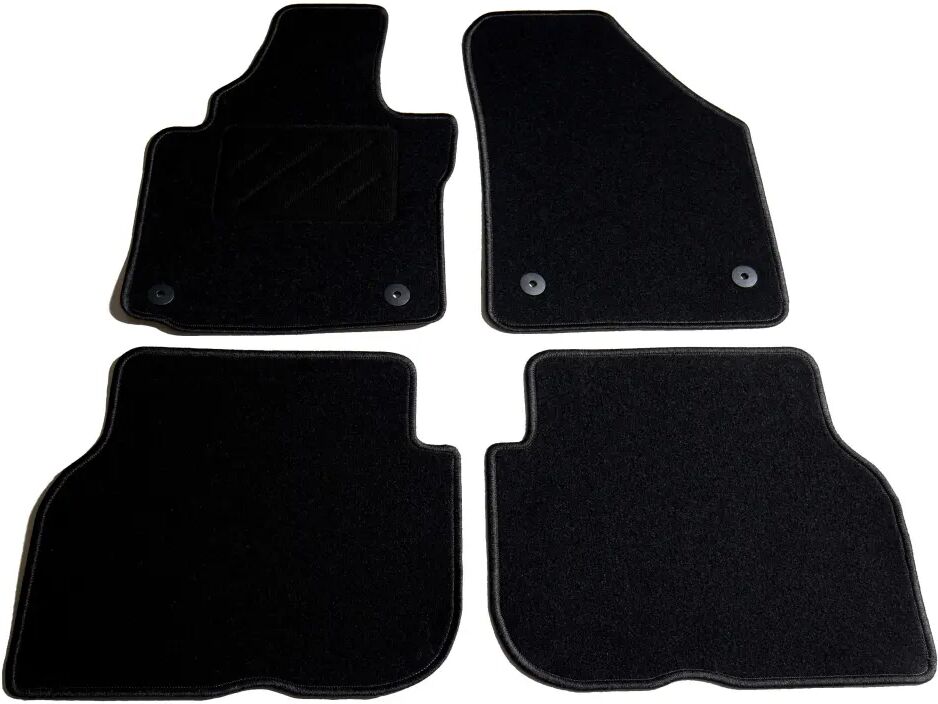 vidaXL 4 pcs conjunto tapetes de automóveis para VW Touran