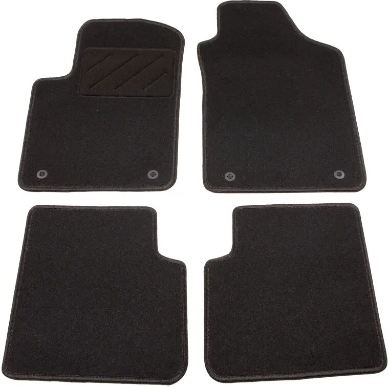 vidaXL 4 pcs conjunto tapetes de automóveis para Fiat 500 C Twinair