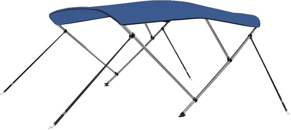 vidaXL Toldo em 3 arcos Bimini 183x196x137 cm azul