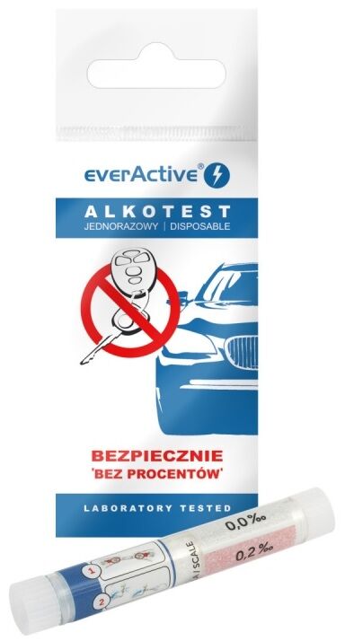 Everactive Alcoolímetro Descartável Por Sopro (teste Ao Álcool) - Everactive