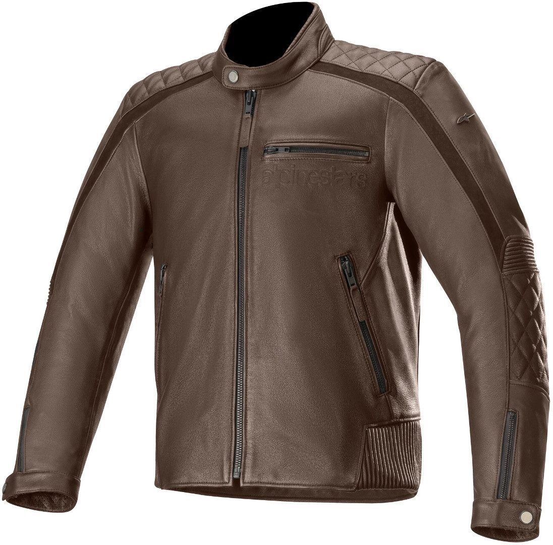 Alpinestars Hoxton V2 Jaqueta de couro da motocicleta