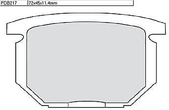 FERODO Freio FDB 217 Platina