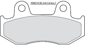 FERODO Revestimento de freio FDB 2119 Platina