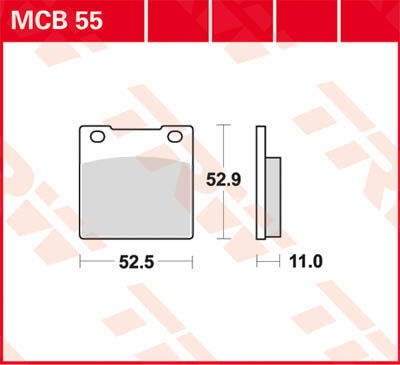 TRW Lucas Freio pastilha MCB55