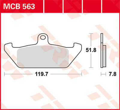 TRW Lucas Freio pastilha MCB563