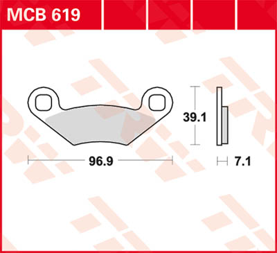 TRW Lucas Freio pastilha MCB619