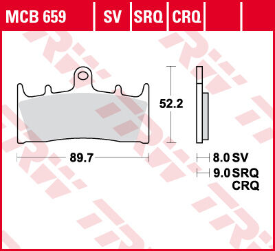 TRW Lucas Freio pastilha MCB659