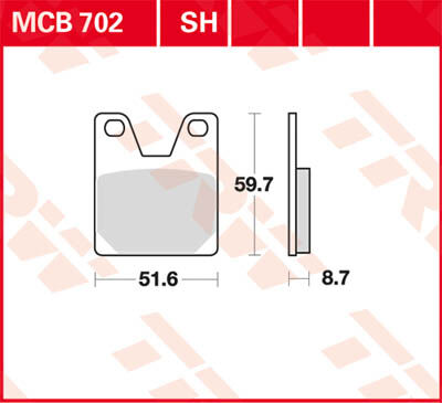 TRW Lucas Freio pastilha MCB702