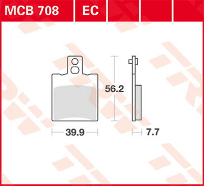 TRW Lucas Freio pastilha MCB708