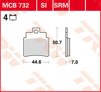 TRW Lucas Freio pastilha MCB732