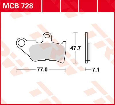 TRW Lucas Freio pastilha MCB728