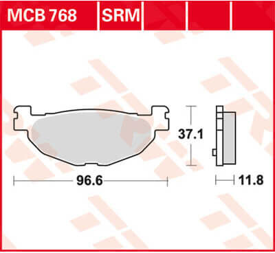 TRW Lucas Freio pastilha MCB768