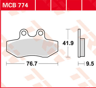 TRW Lucas Freio pastilha MCB774