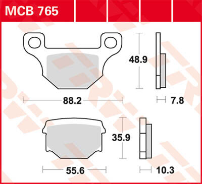 TRW Lucas Freio pastilha MCB765