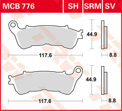 TRW Lucas Freio pastilha MCB776