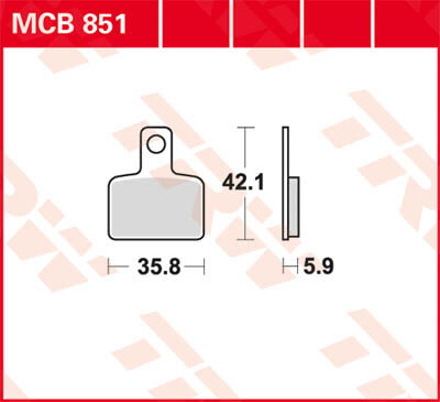 TRW Lucas Freio pastilha MCB851