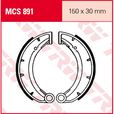 TRW Lucas Brake sapatos MCS891