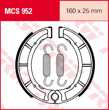 TRW Lucas Brake sapatos MCS952