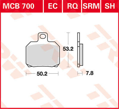 TRW Lucas Sintered forro MCB700SH