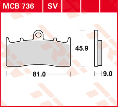 TRW Lucas Sintered forro MCB736SV